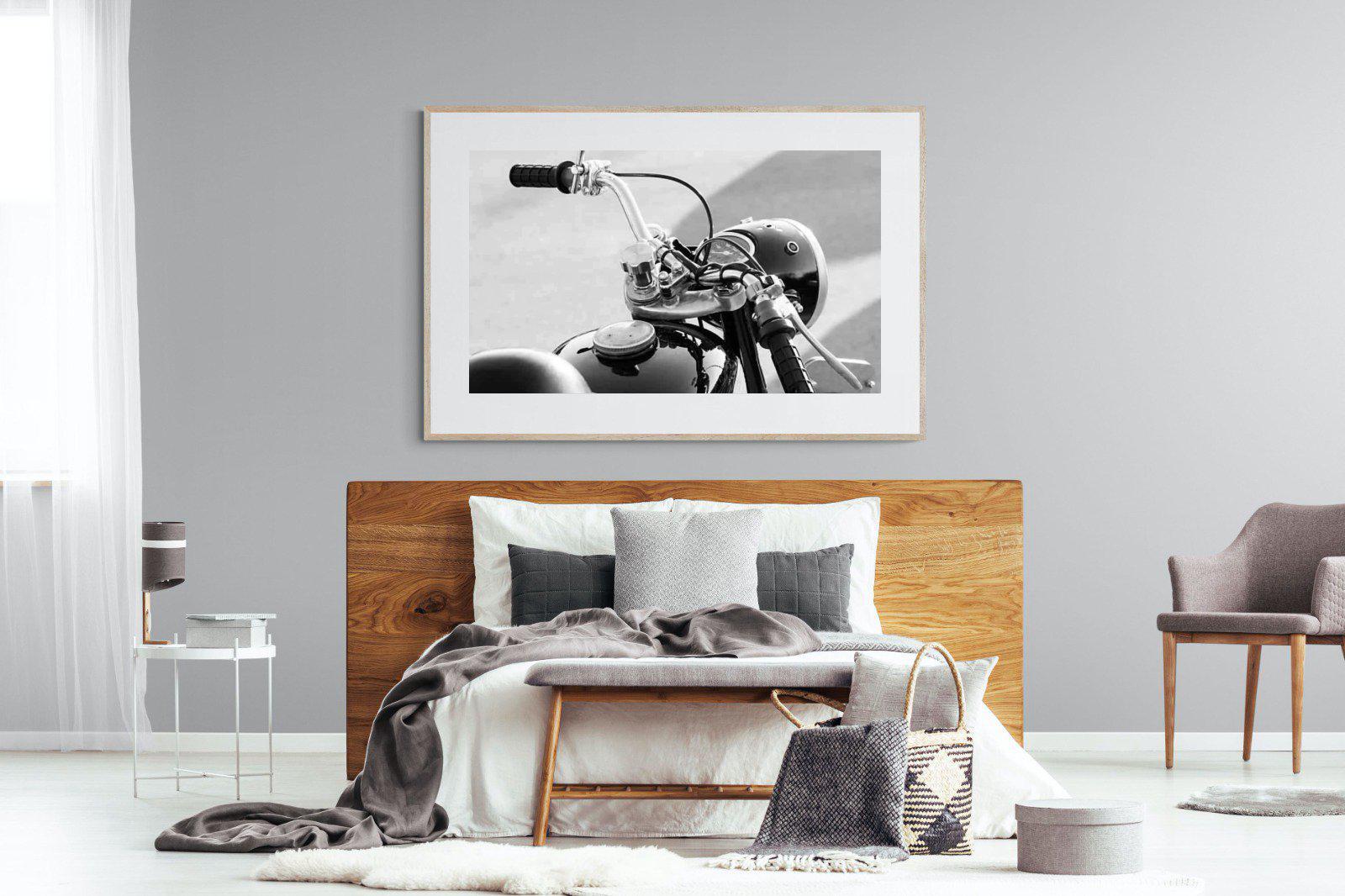 Classic Bike-Wall_Art-150 x 100cm-Framed Print-Wood-Pixalot