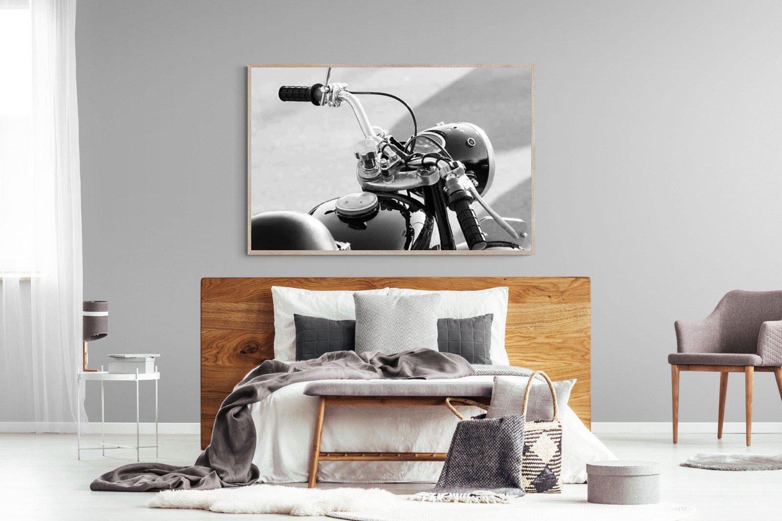 Classic Bike-Wall_Art-150 x 100cm-Mounted Canvas-Wood-Pixalot