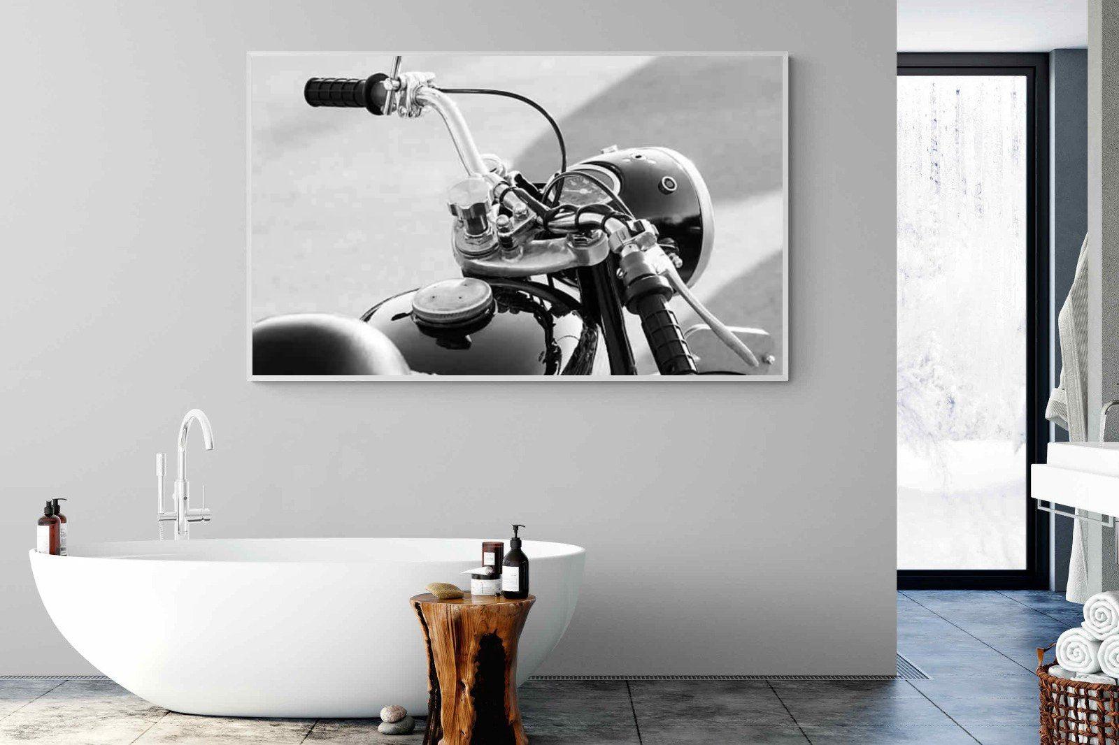 Classic Bike-Wall_Art-180 x 110cm-Mounted Canvas-White-Pixalot