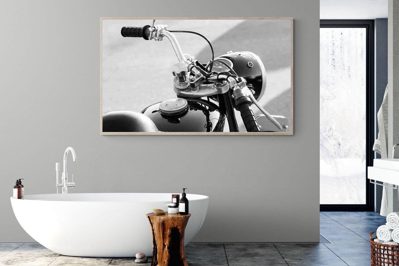 Classic Bike-Wall_Art-180 x 110cm-Mounted Canvas-Wood-Pixalot