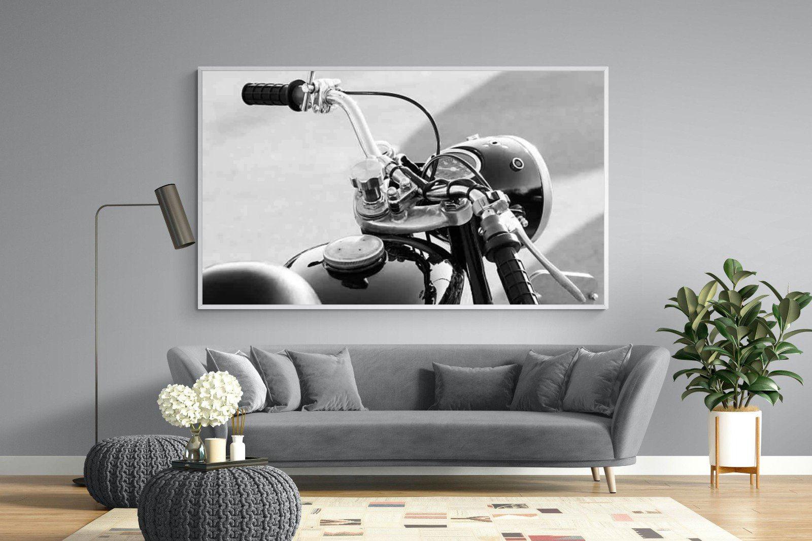 Classic Bike-Wall_Art-220 x 130cm-Mounted Canvas-White-Pixalot