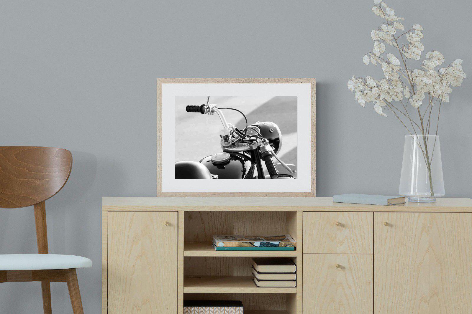 Classic Bike-Wall_Art-60 x 45cm-Framed Print-Wood-Pixalot