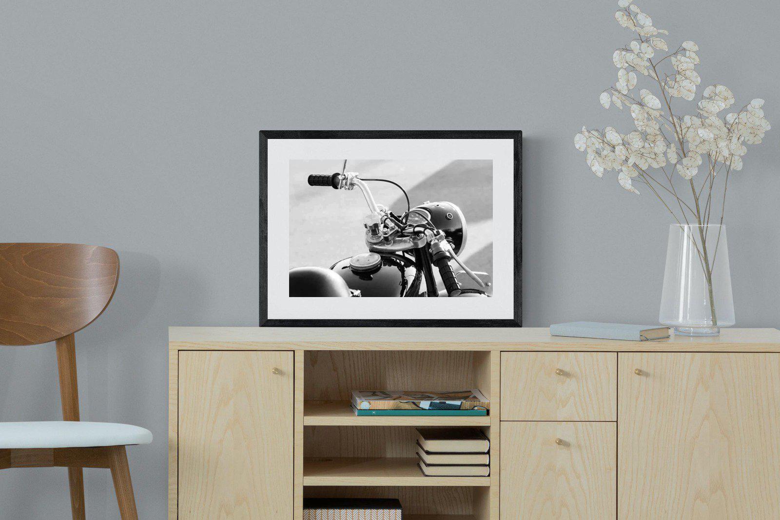 Classic Bike-Wall_Art-60 x 45cm-Framed Print-Black-Pixalot