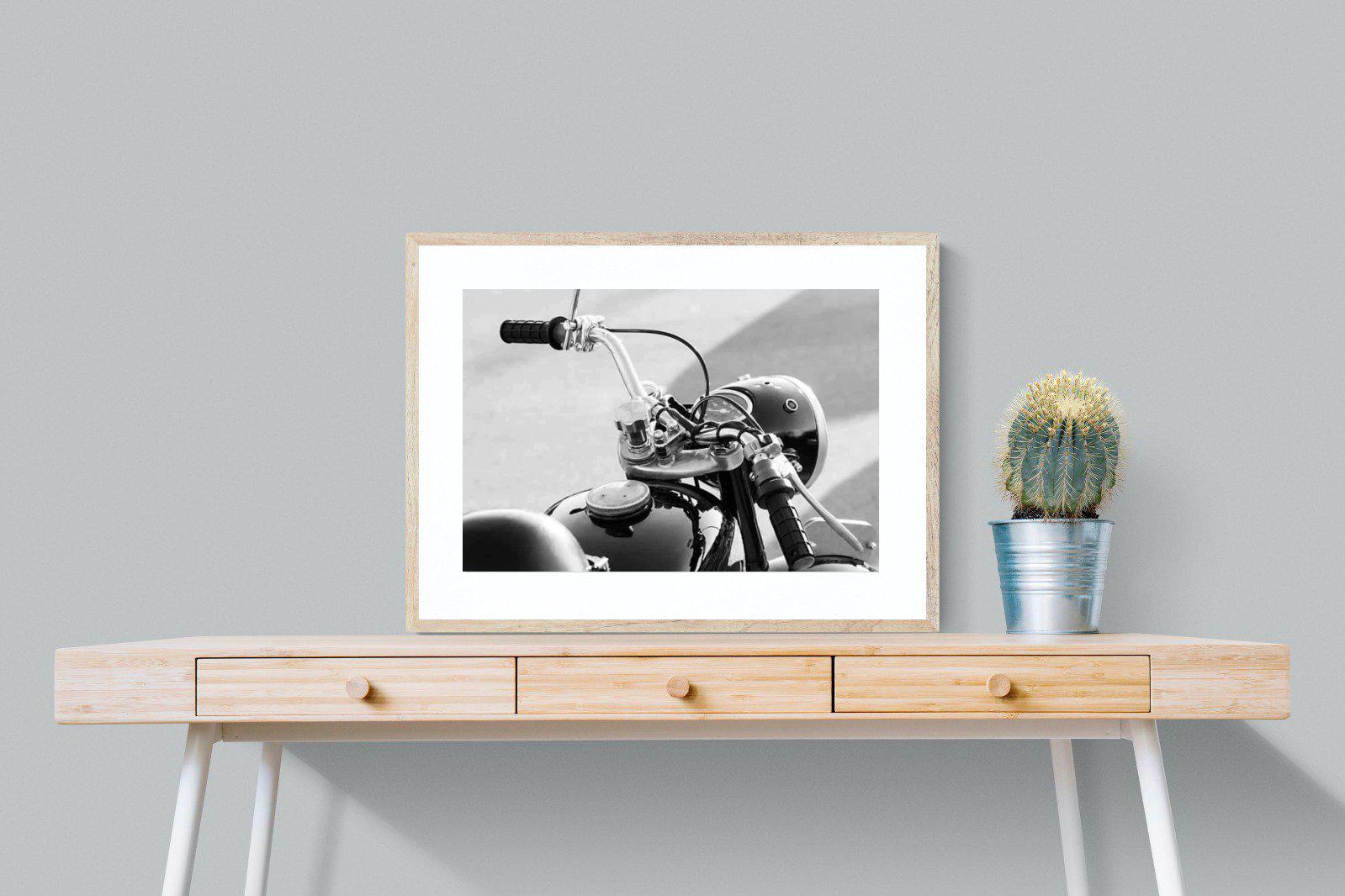 Classic Bike-Wall_Art-80 x 60cm-Framed Print-Wood-Pixalot