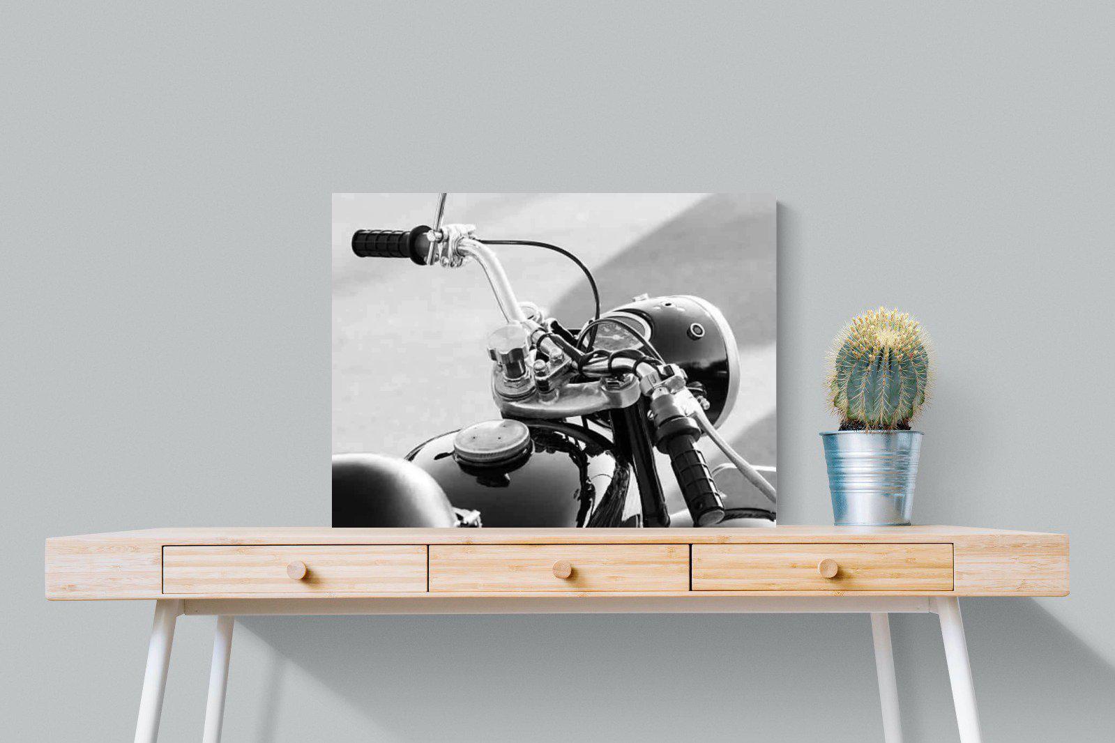 Classic Bike-Wall_Art-80 x 60cm-Mounted Canvas-No Frame-Pixalot