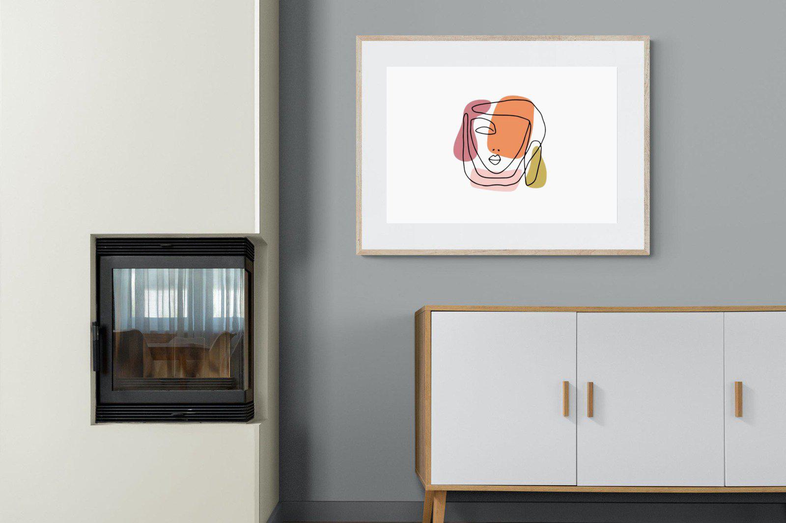 Claudine-Wall_Art-100 x 75cm-Framed Print-Wood-Pixalot