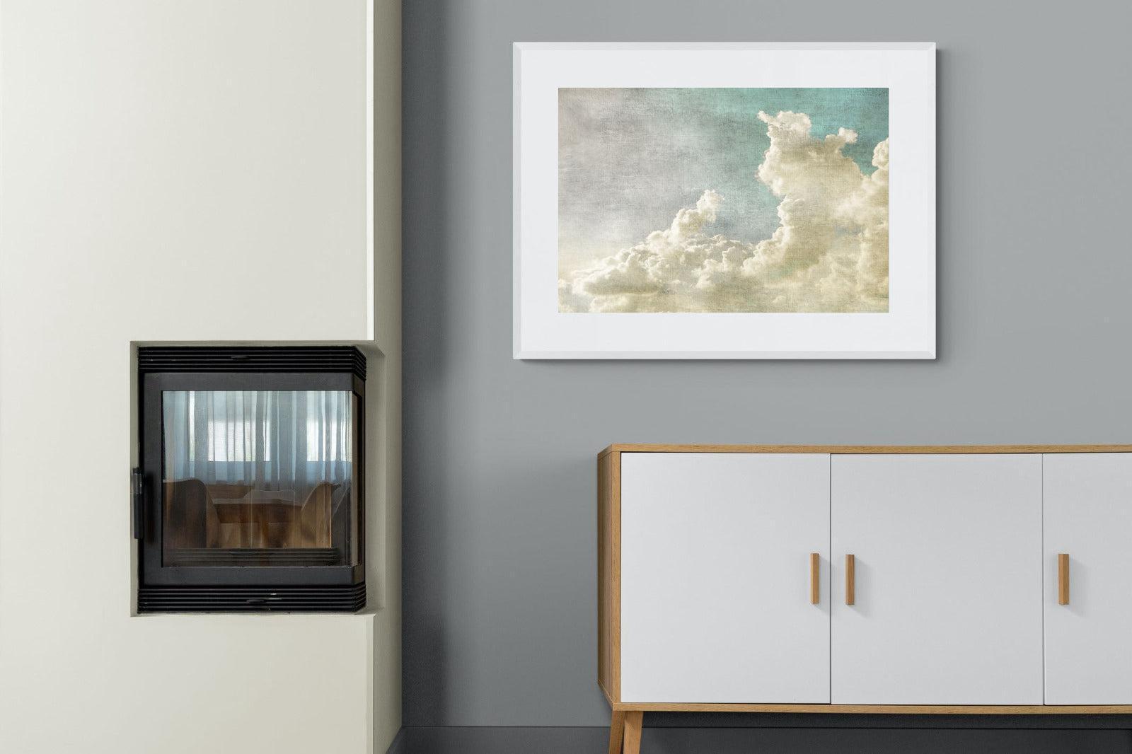Clearing Clouds-Wall_Art-100 x 75cm-Framed Print-White-Pixalot