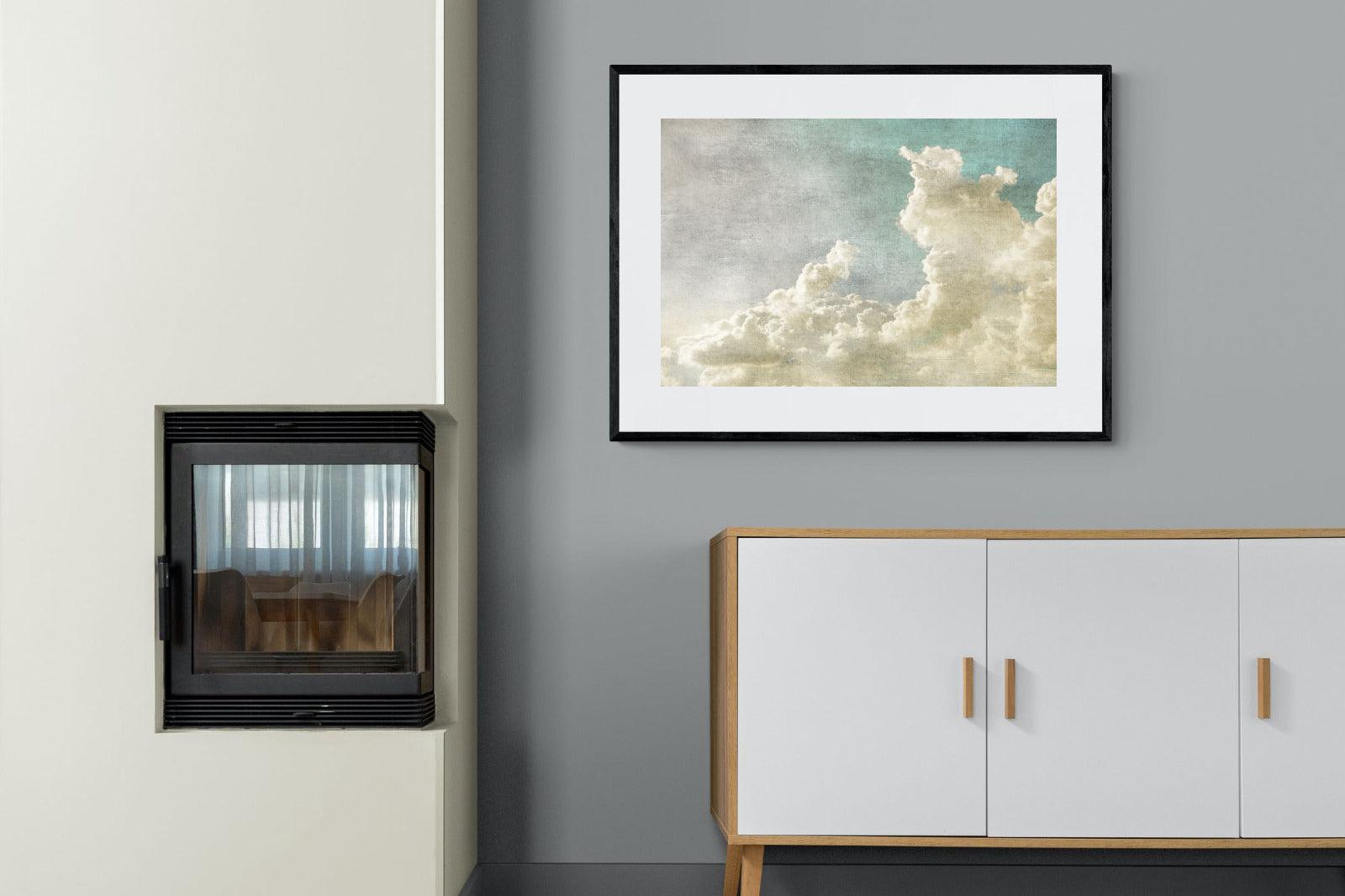 Clearing Clouds-Wall_Art-100 x 75cm-Framed Print-Black-Pixalot