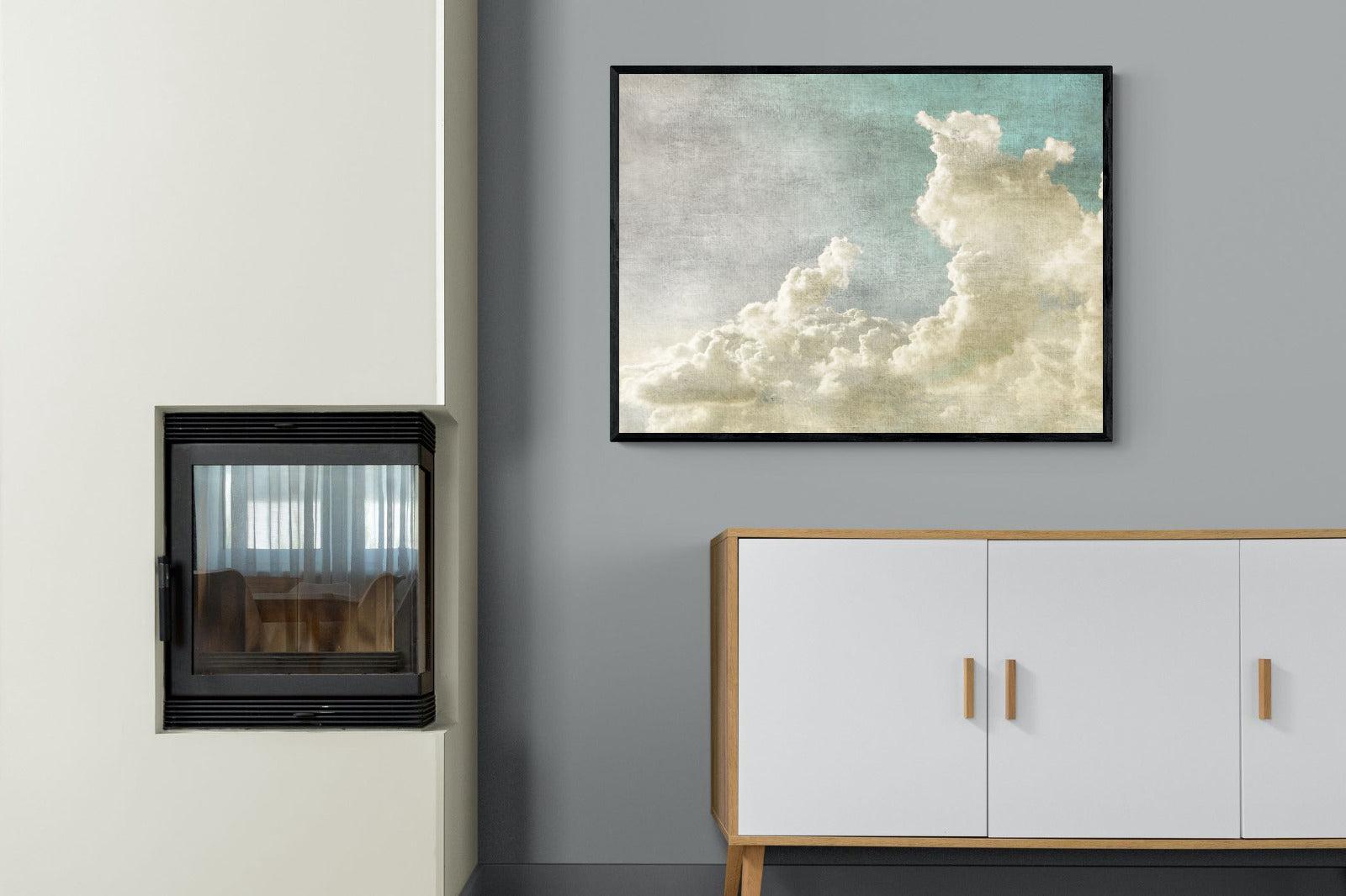 Clearing Clouds-Wall_Art-100 x 75cm-Mounted Canvas-Black-Pixalot