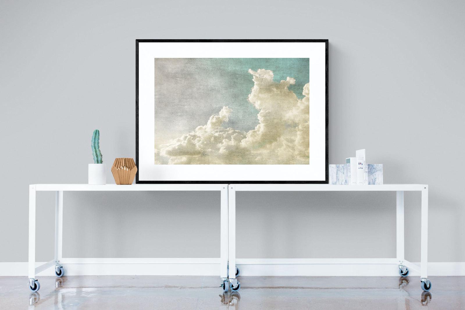 Clearing Clouds-Wall_Art-120 x 90cm-Framed Print-Black-Pixalot