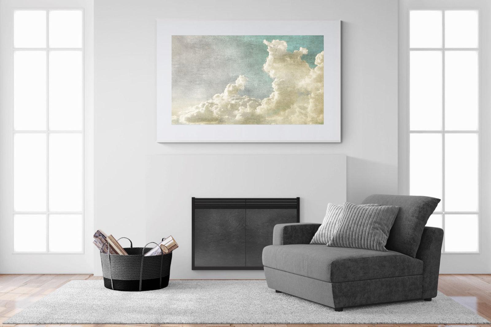 Clearing Clouds-Wall_Art-150 x 100cm-Framed Print-White-Pixalot