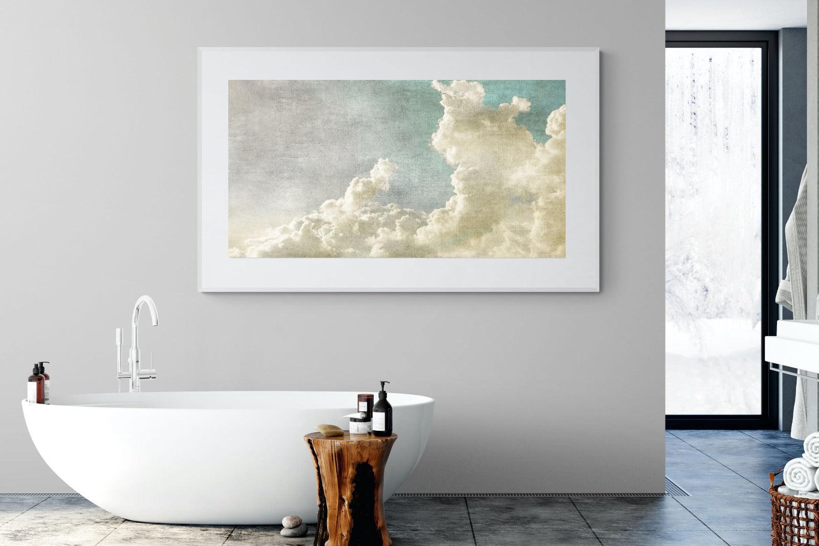 Clearing Clouds-Wall_Art-180 x 110cm-Framed Print-White-Pixalot