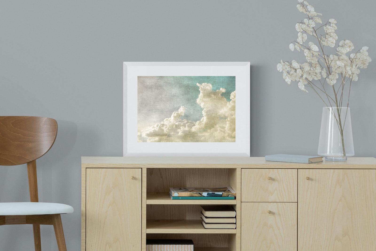 Clearing Clouds-Wall_Art-60 x 45cm-Framed Print-White-Pixalot