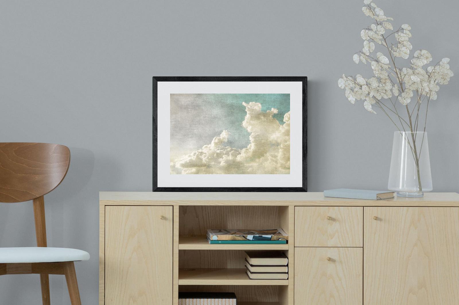 Clearing Clouds-Wall_Art-60 x 45cm-Framed Print-Black-Pixalot