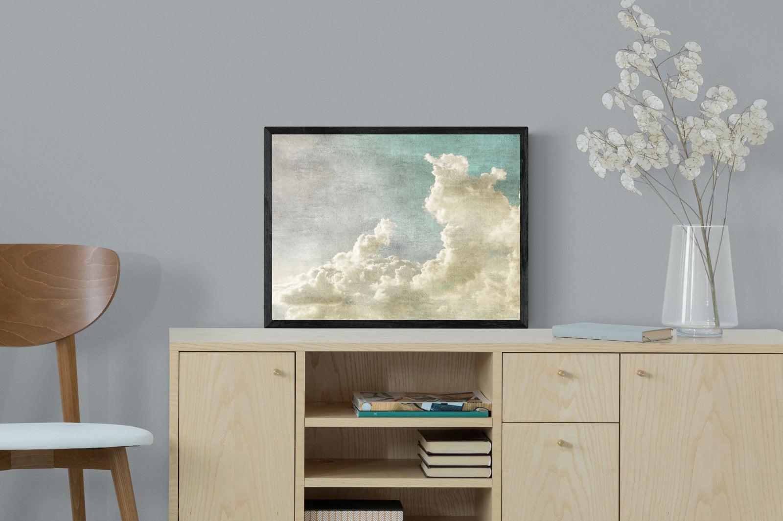 Clearing Clouds-Wall_Art-60 x 45cm-Mounted Canvas-Black-Pixalot