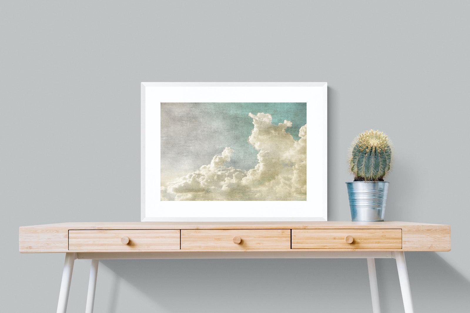 Clearing Clouds-Wall_Art-80 x 60cm-Framed Print-White-Pixalot