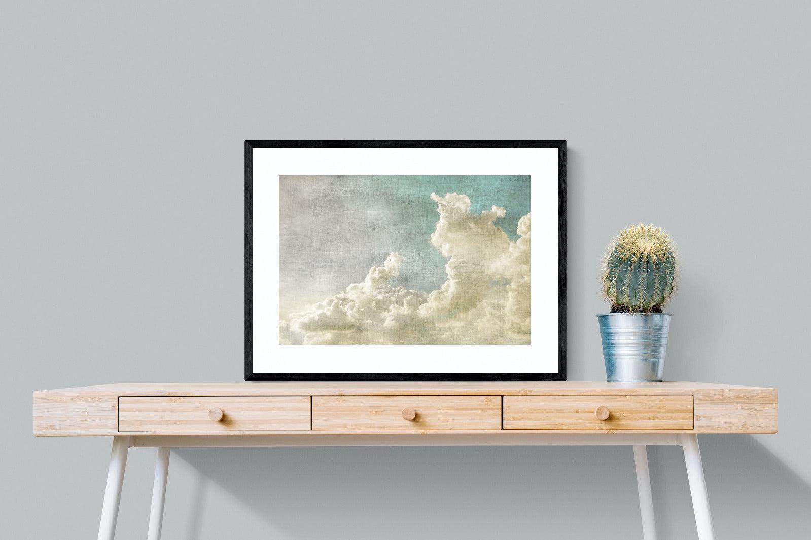 Clearing Clouds-Wall_Art-80 x 60cm-Framed Print-Black-Pixalot