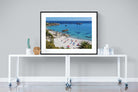 Clifton Beach-Wall_Art-120 x 90cm-Framed Print-Black-Pixalot