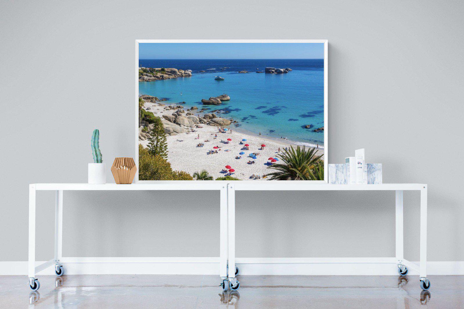 Clifton Beach-Wall_Art-120 x 90cm-Mounted Canvas-White-Pixalot