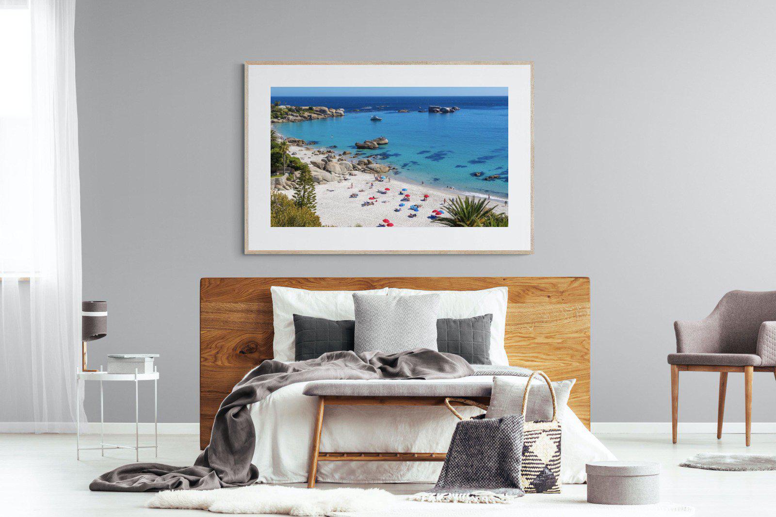 Clifton Beach-Wall_Art-150 x 100cm-Framed Print-Wood-Pixalot