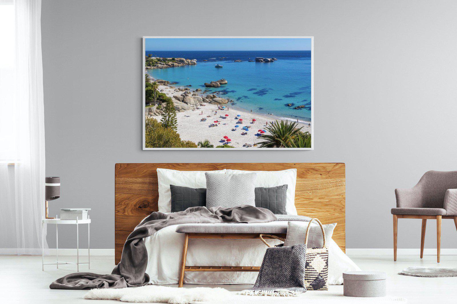 Clifton Beach-Wall_Art-150 x 100cm-Mounted Canvas-White-Pixalot