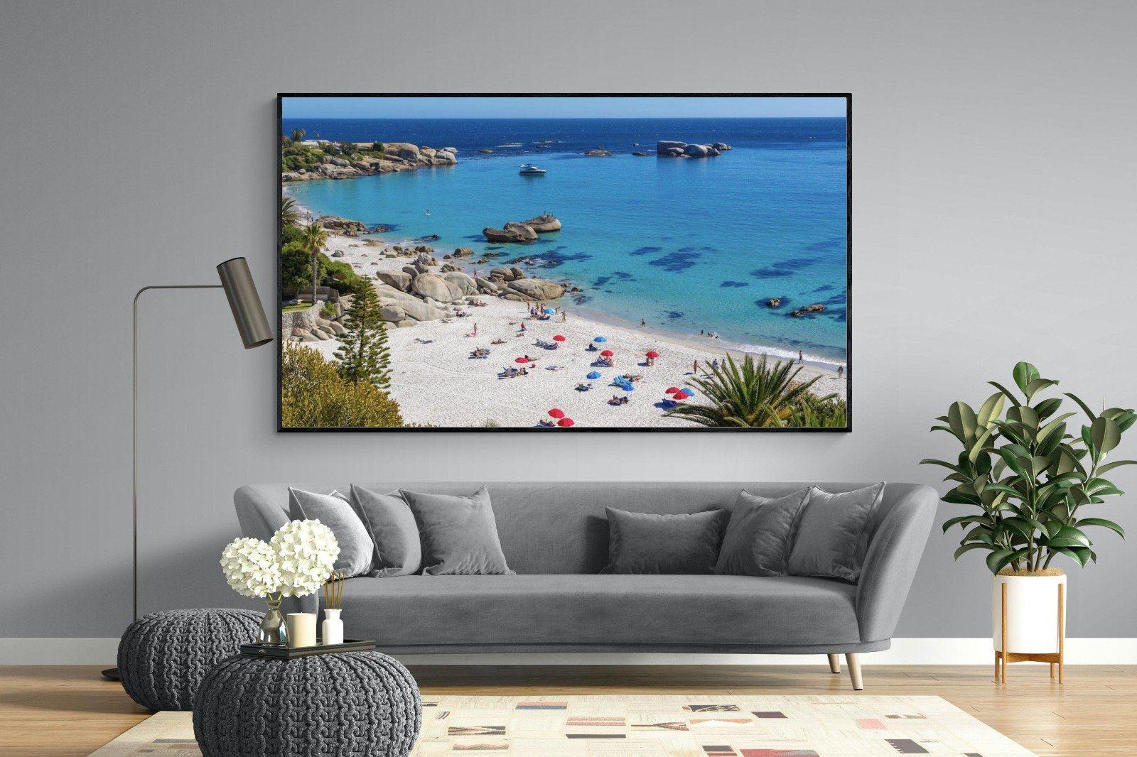Clifton Beach-Wall_Art-220 x 130cm-Mounted Canvas-Black-Pixalot