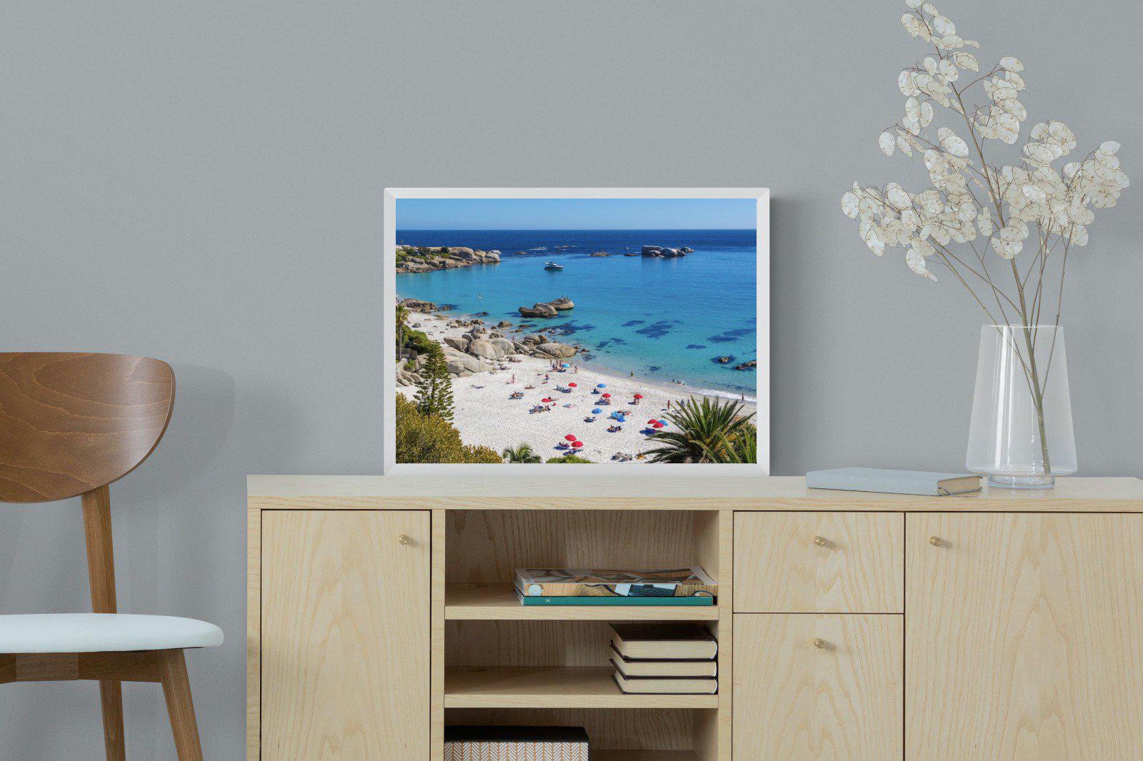 Clifton Beach-Wall_Art-60 x 45cm-Mounted Canvas-White-Pixalot