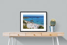 Clifton Beach-Wall_Art-80 x 60cm-Framed Print-Black-Pixalot