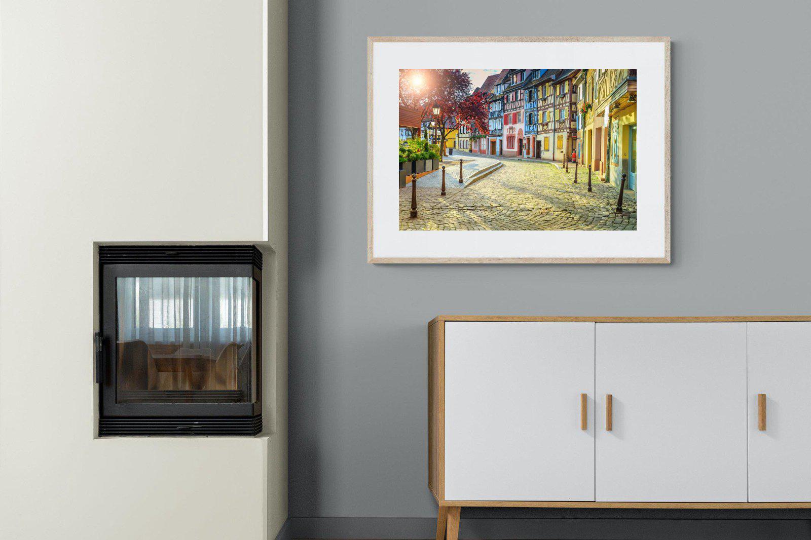 Cobbles-Wall_Art-100 x 75cm-Framed Print-Wood-Pixalot