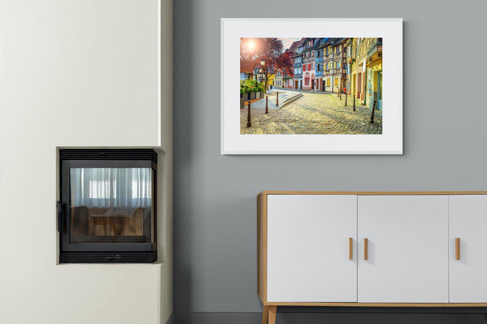 Cobbles-Wall_Art-100 x 75cm-Framed Print-White-Pixalot
