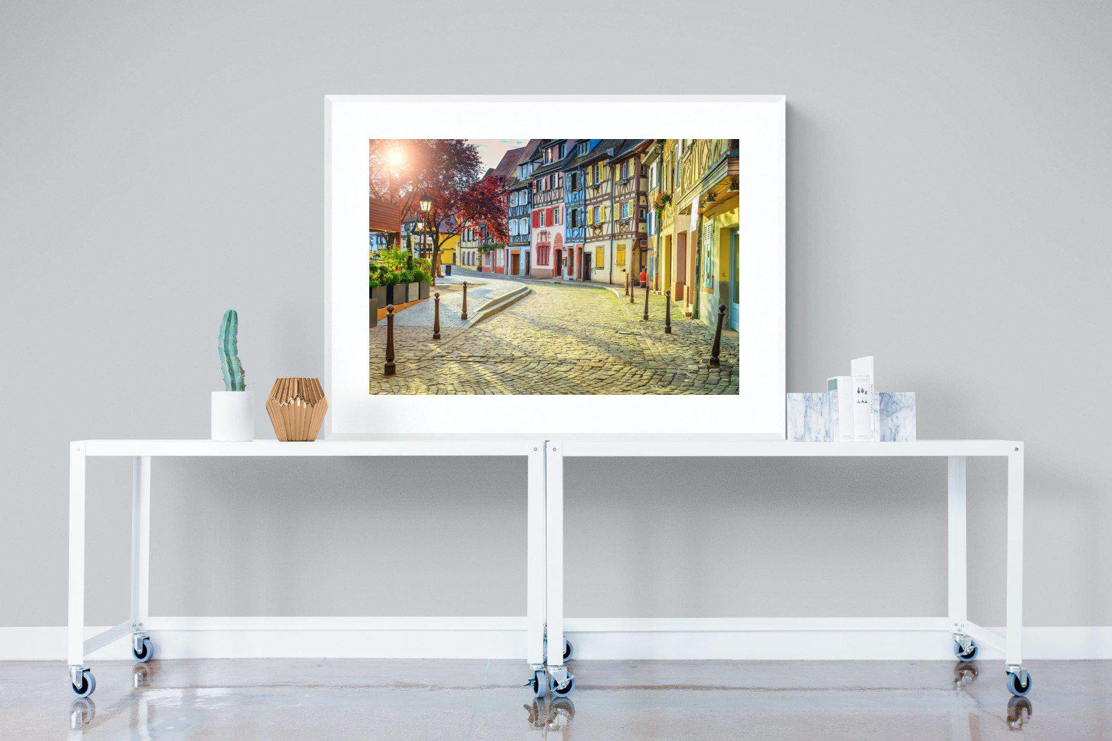Cobbles-Wall_Art-120 x 90cm-Framed Print-White-Pixalot