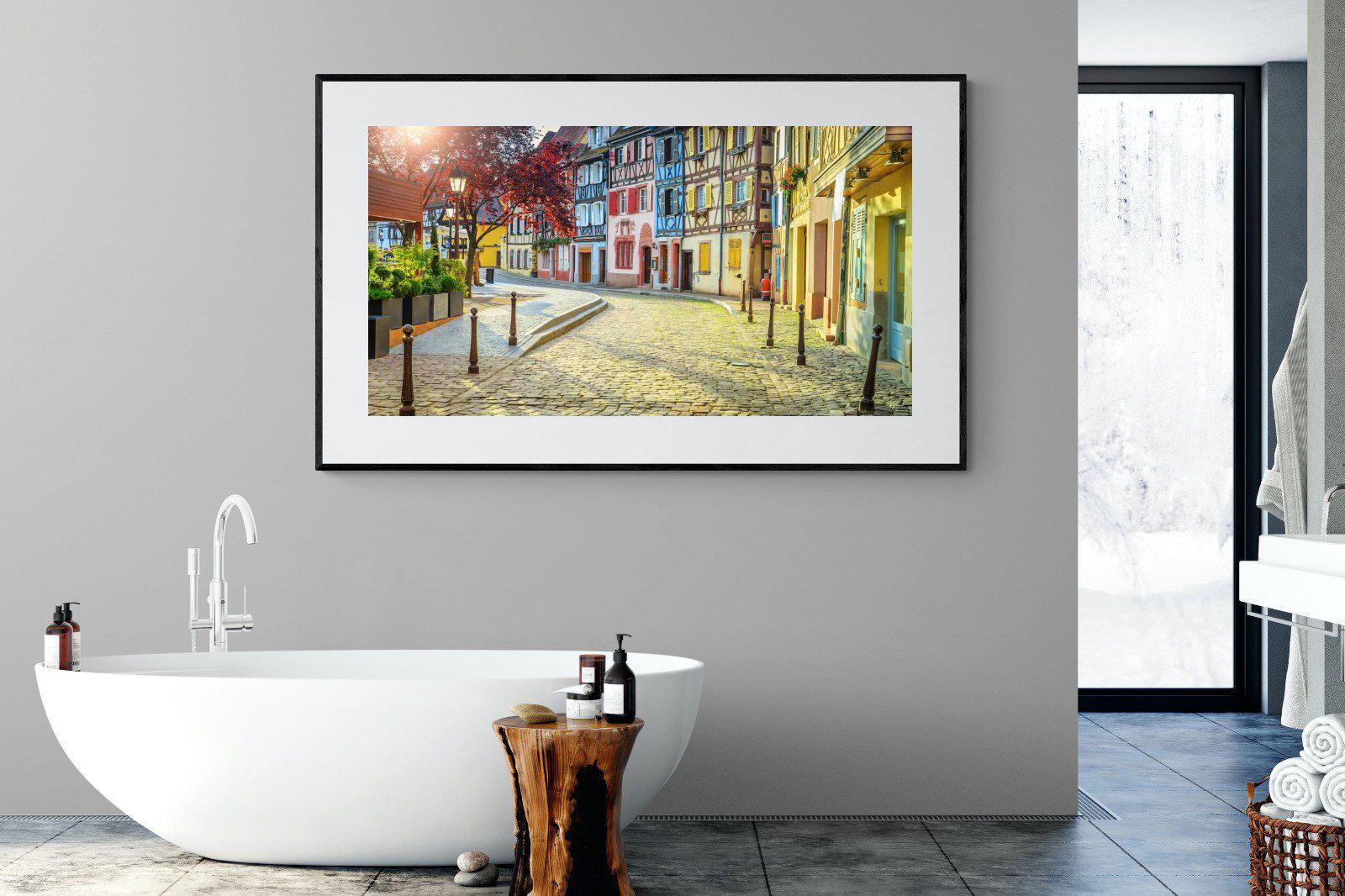 Cobbles-Wall_Art-180 x 110cm-Framed Print-Black-Pixalot
