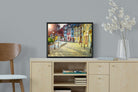 Cobbles-Wall_Art-60 x 45cm-Mounted Canvas-Black-Pixalot