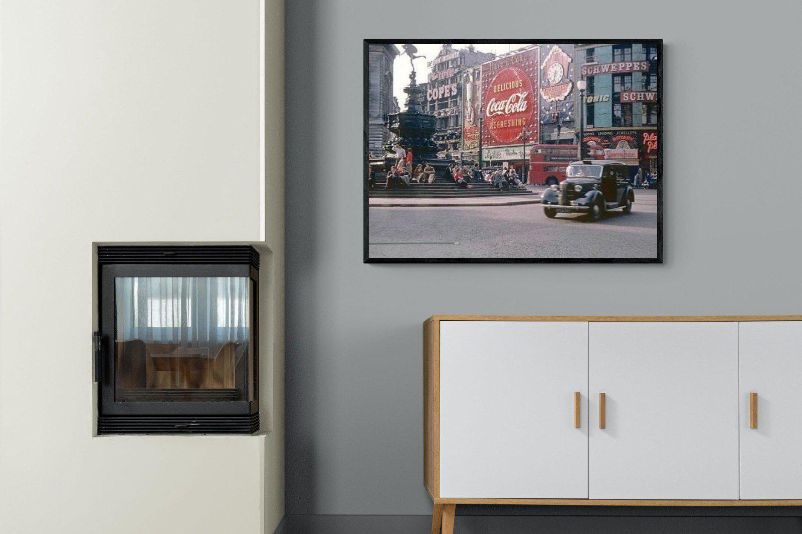 Coca-Cola-Wall_Art-100 x 75cm-Mounted Canvas-Black-Pixalot