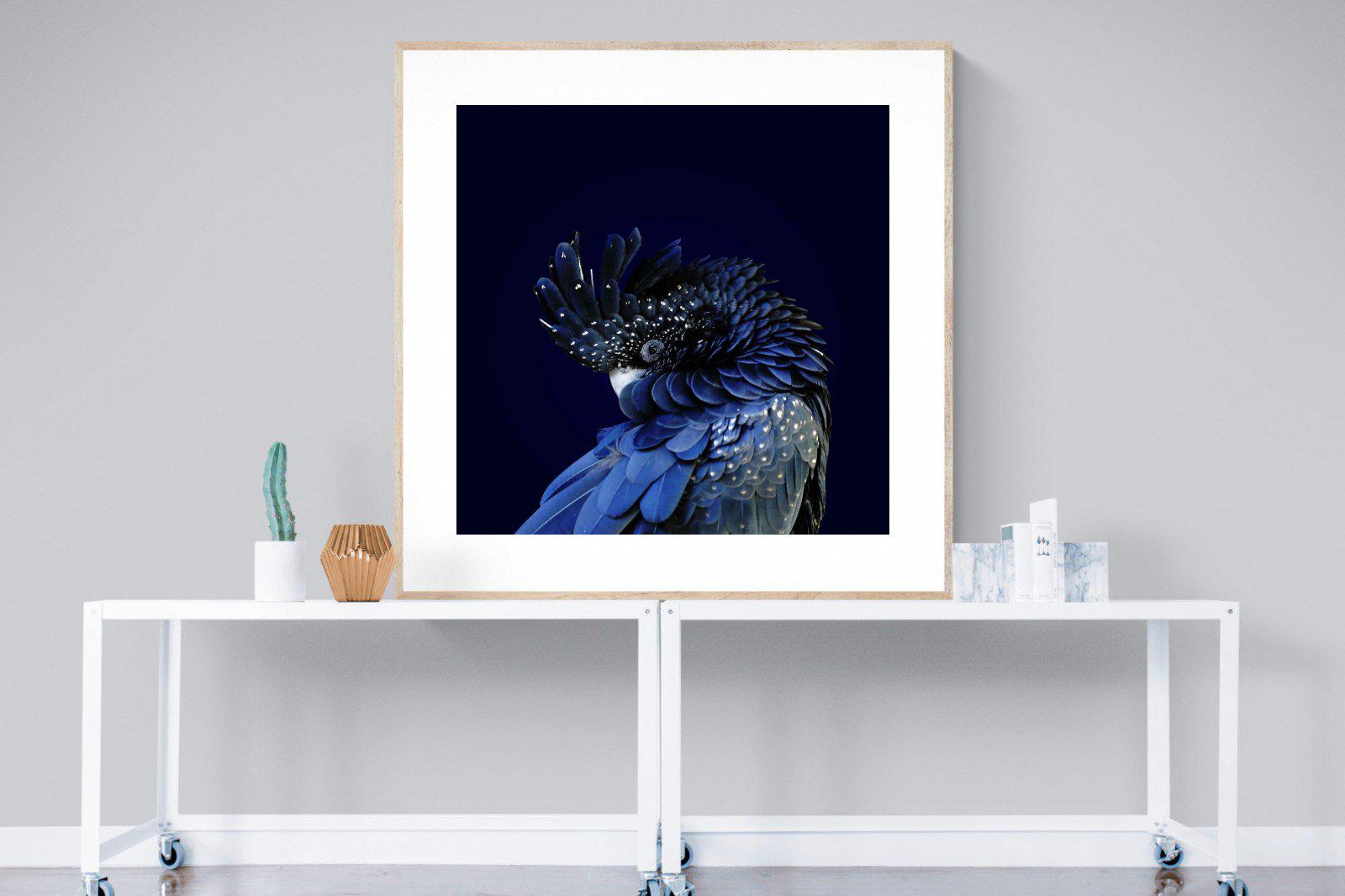 Cockatoo-Wall_Art-120 x 120cm-Framed Print-Wood-Pixalot
