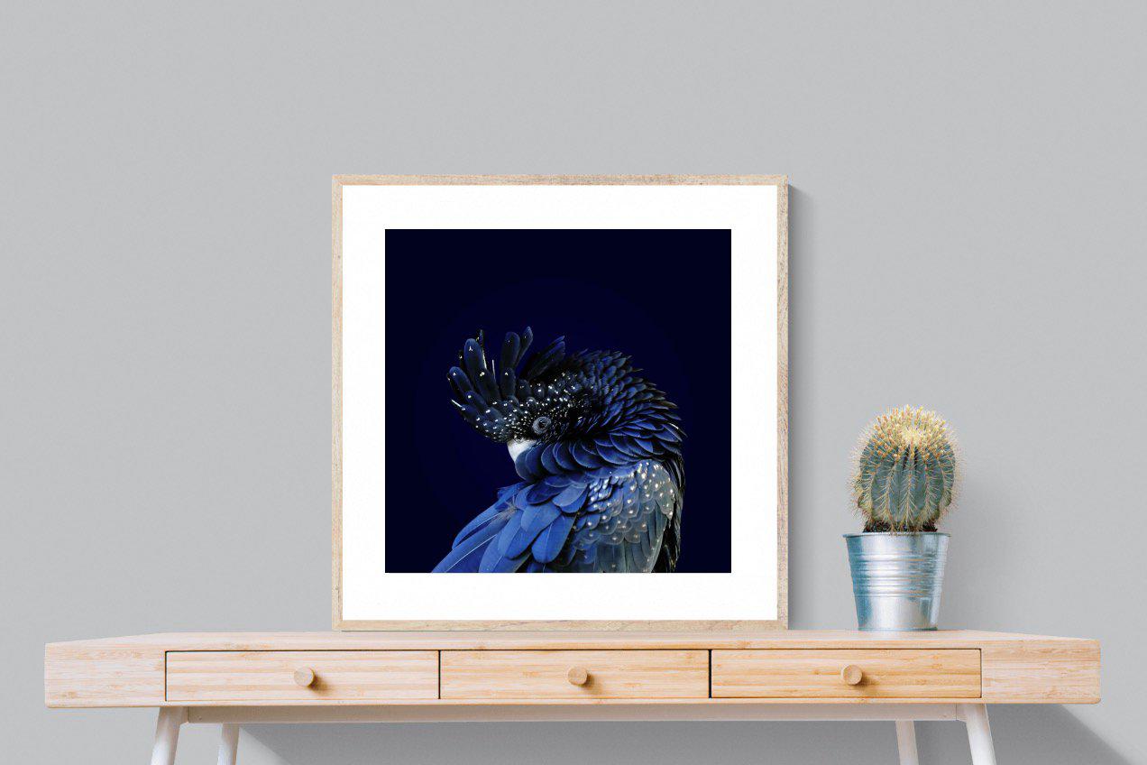 Cockatoo-Wall_Art-80 x 80cm-Framed Print-Wood-Pixalot