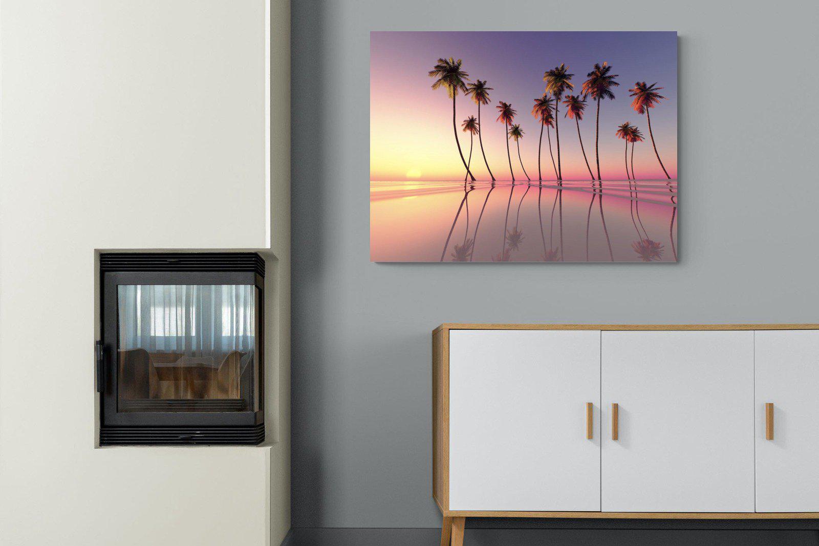 Coconut Palms-Wall_Art-100 x 75cm-Mounted Canvas-No Frame-Pixalot