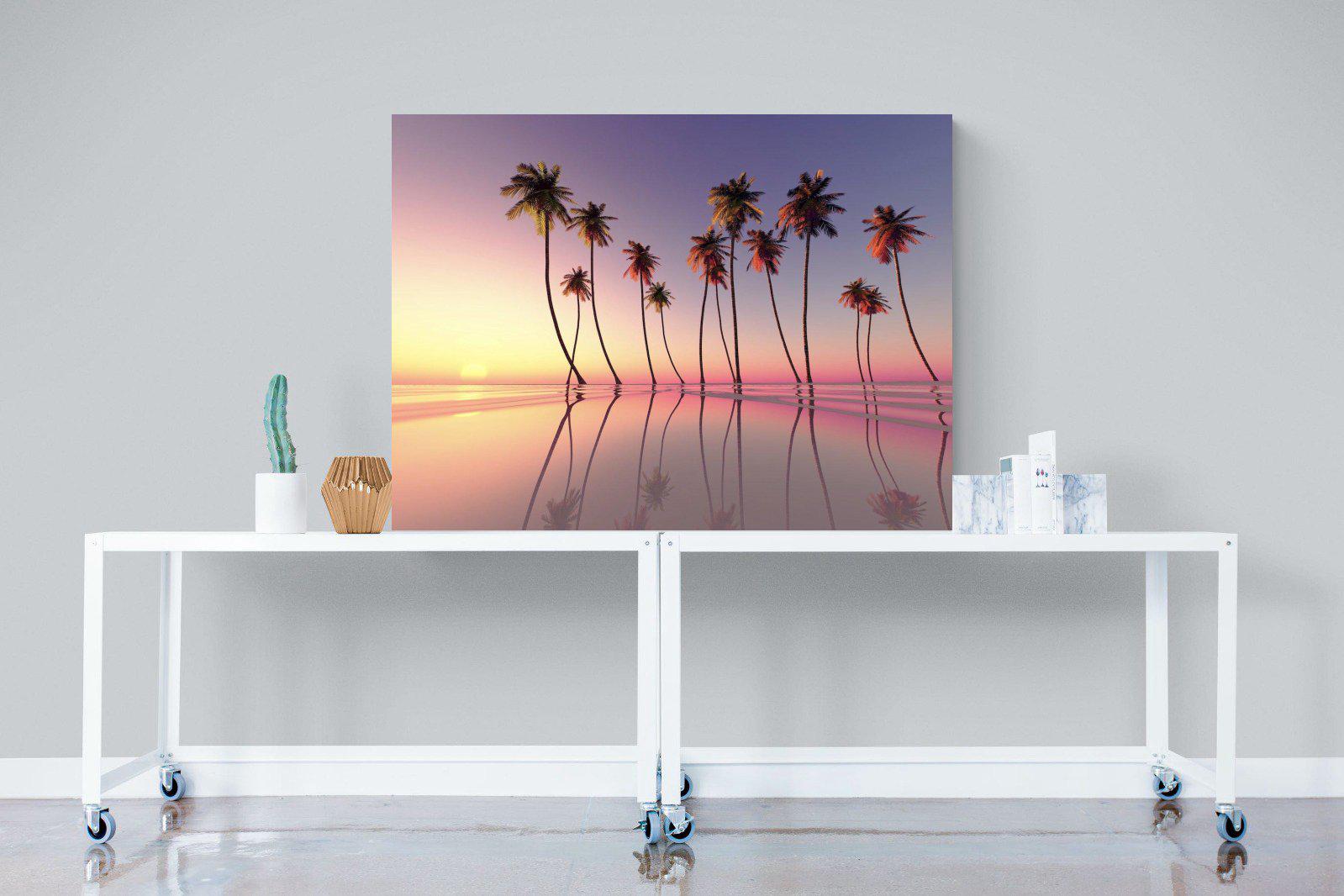 Coconut Palms-Wall_Art-120 x 90cm-Mounted Canvas-No Frame-Pixalot