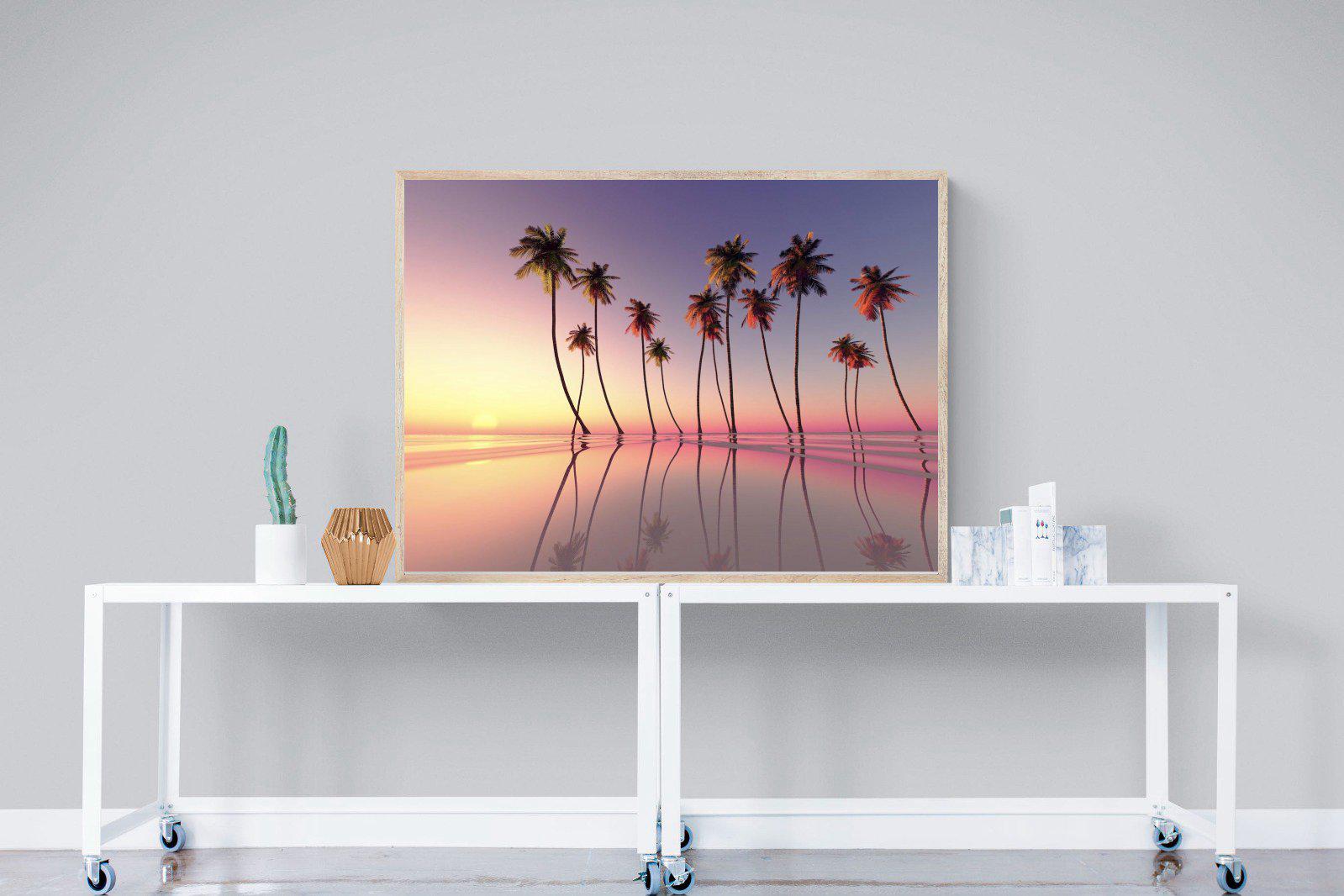 Coconut Palms-Wall_Art-120 x 90cm-Mounted Canvas-Wood-Pixalot
