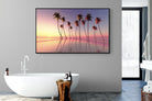 Coconut Palms-Wall_Art-180 x 110cm-Mounted Canvas-Black-Pixalot