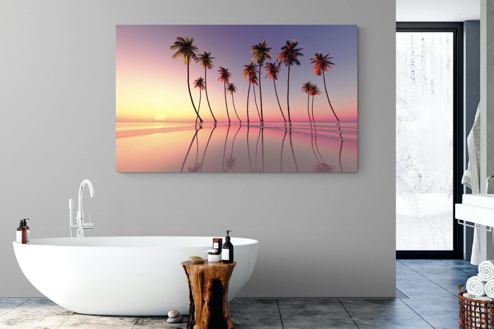 Coconut Palms-Wall_Art-180 x 110cm-Mounted Canvas-No Frame-Pixalot