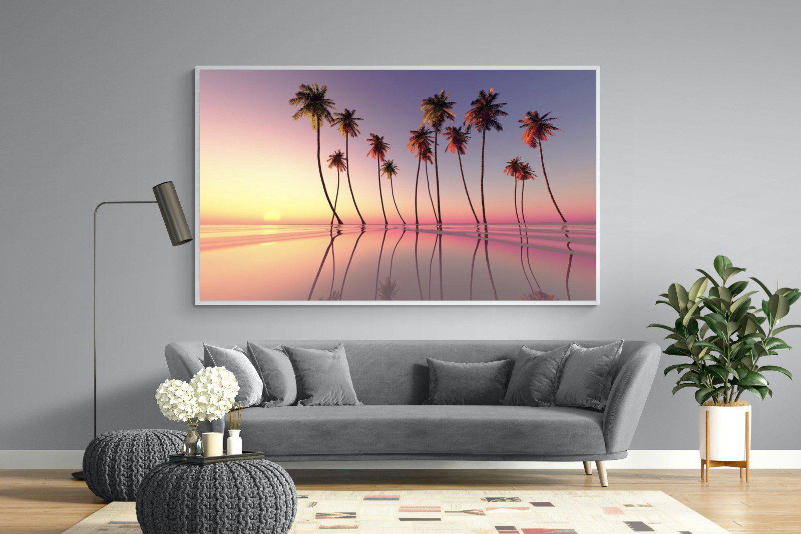 Coconut Palms-Wall_Art-220 x 130cm-Mounted Canvas-White-Pixalot