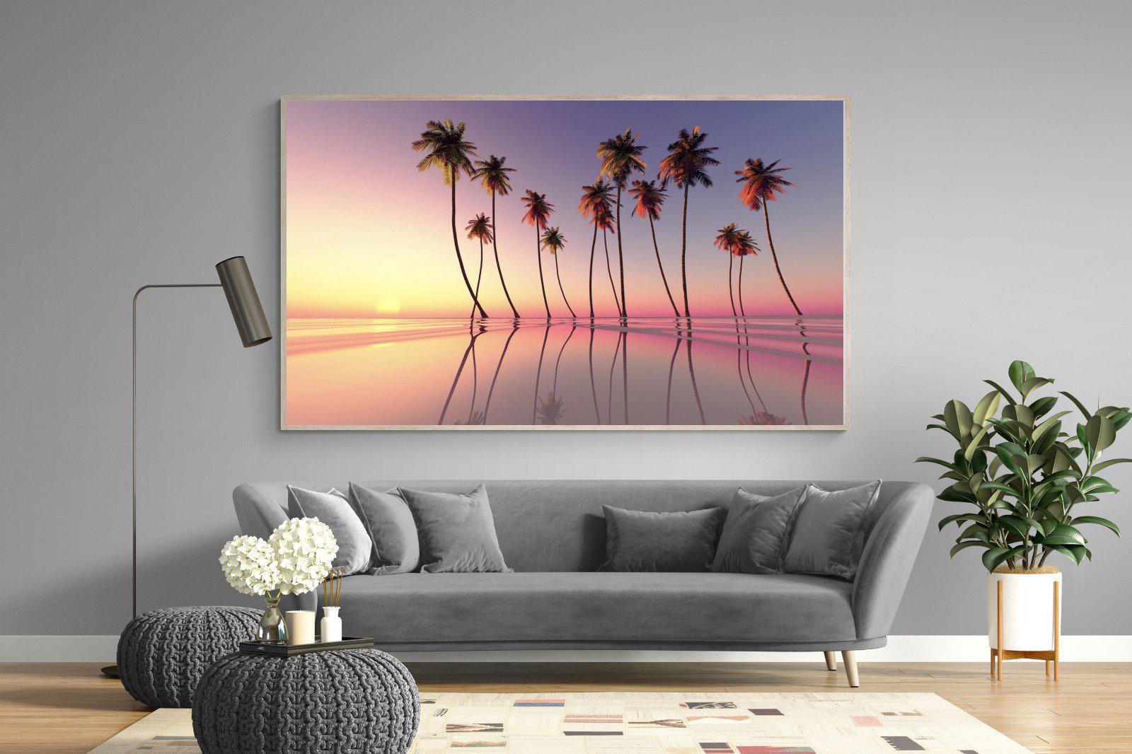 Coconut Palms-Wall_Art-220 x 130cm-Mounted Canvas-Wood-Pixalot