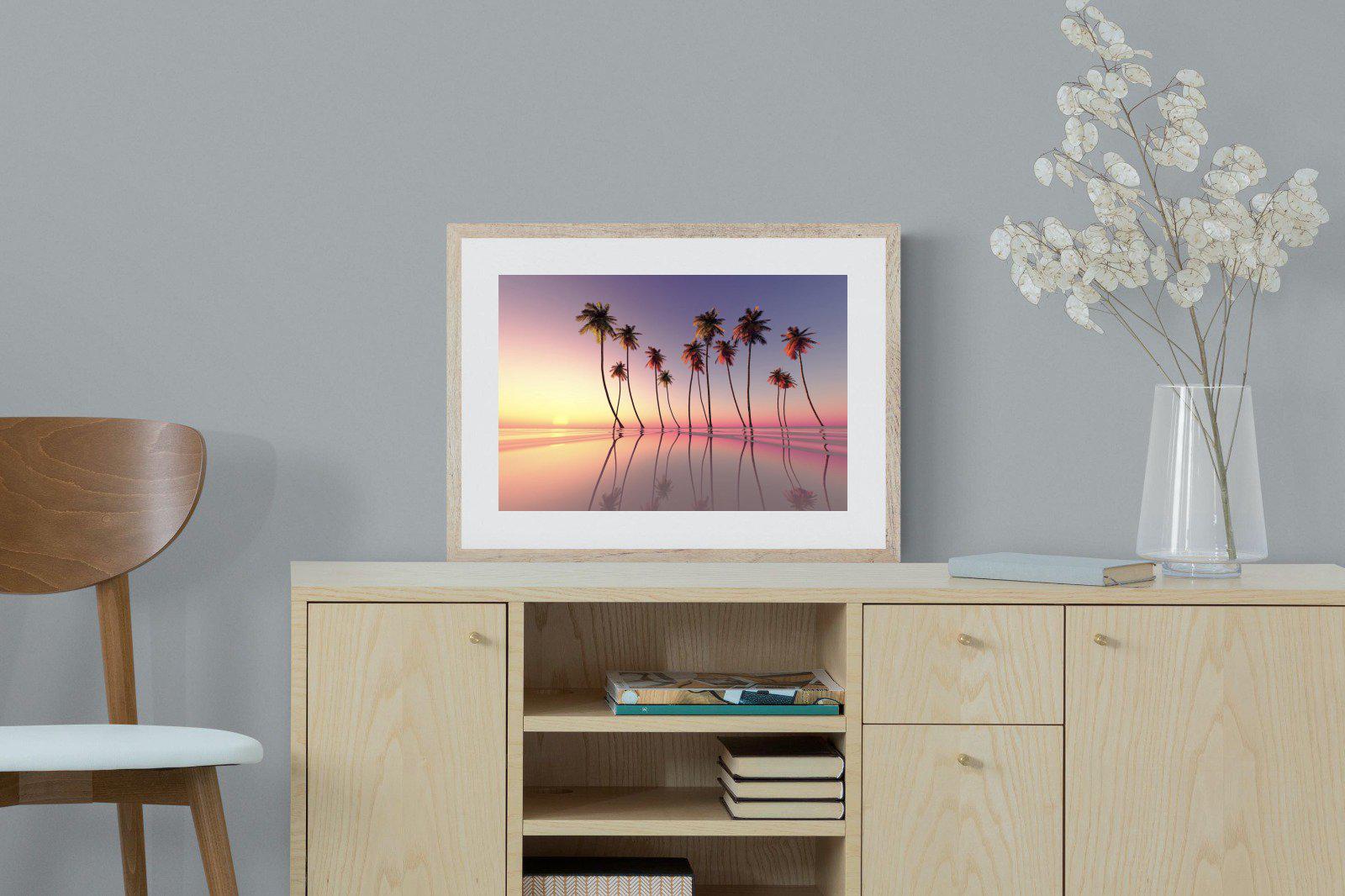 Coconut Palms-Wall_Art-60 x 45cm-Framed Print-Wood-Pixalot