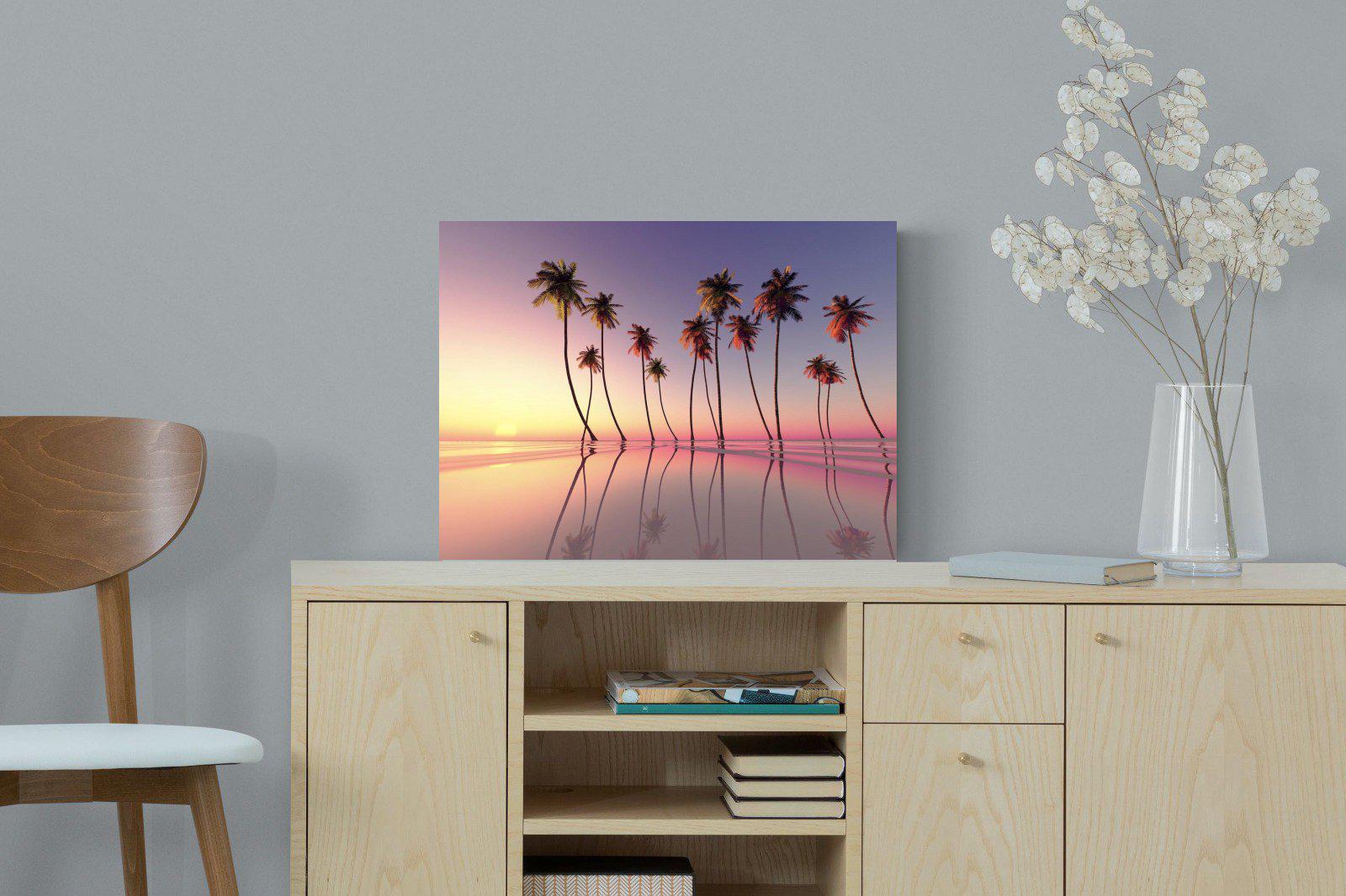 Coconut Palms-Wall_Art-60 x 45cm-Mounted Canvas-No Frame-Pixalot