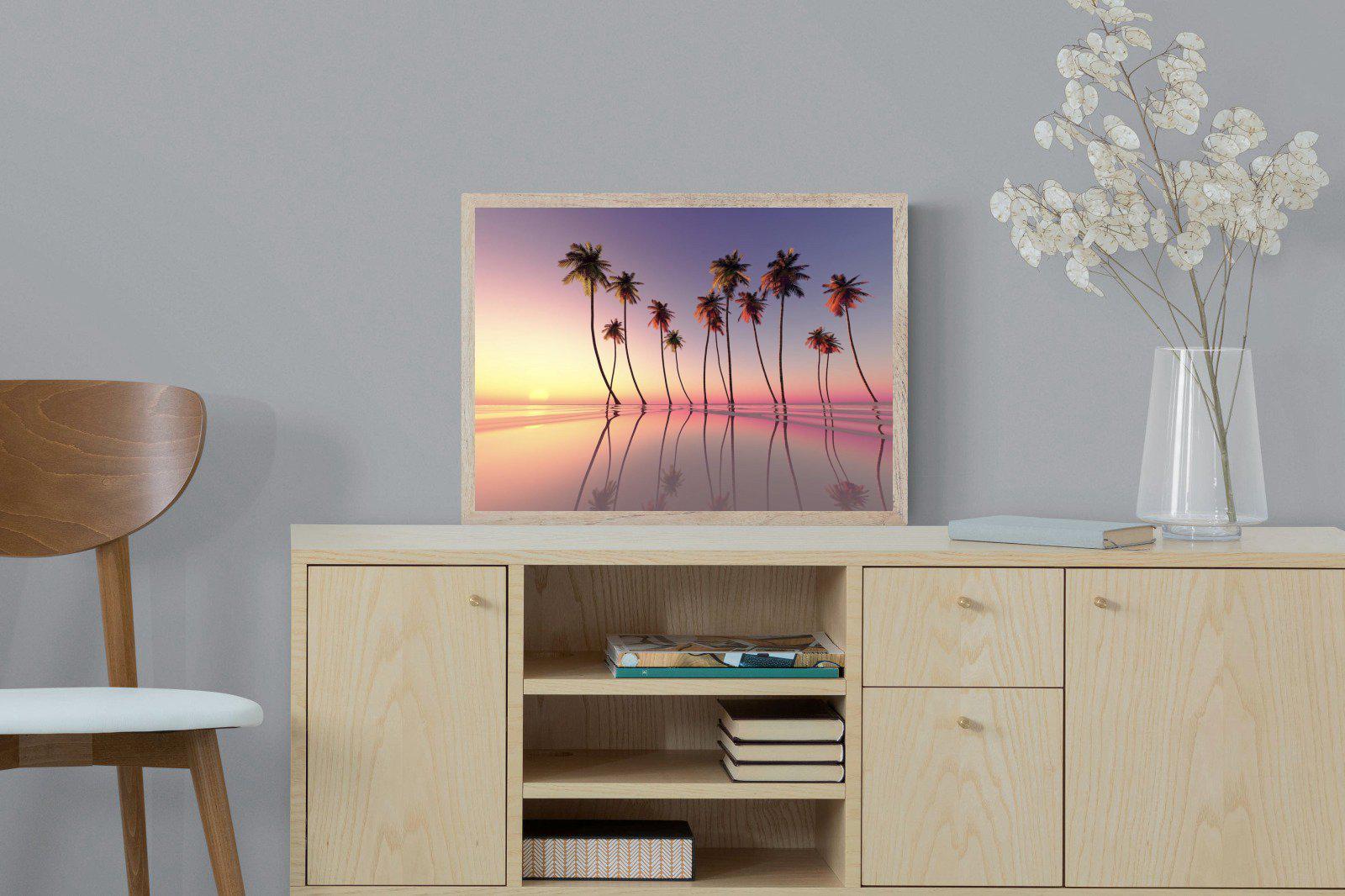 Coconut Palms-Wall_Art-60 x 45cm-Mounted Canvas-Wood-Pixalot