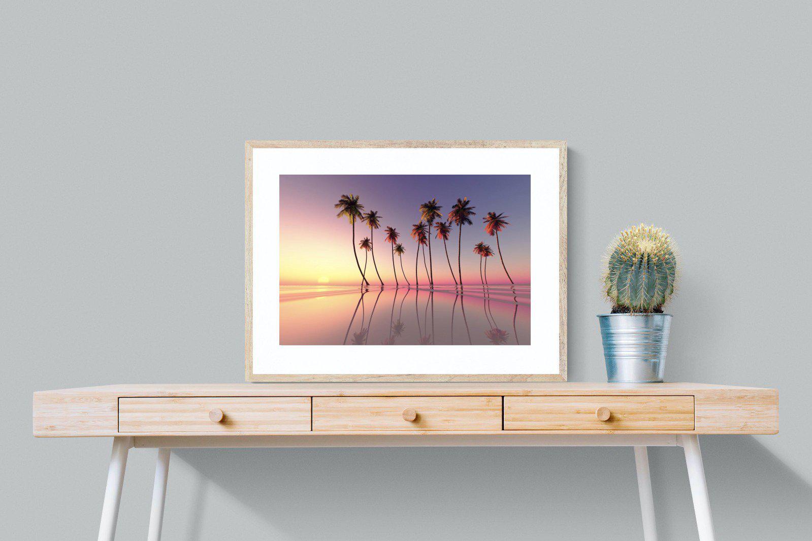 Coconut Palms-Wall_Art-80 x 60cm-Framed Print-Wood-Pixalot