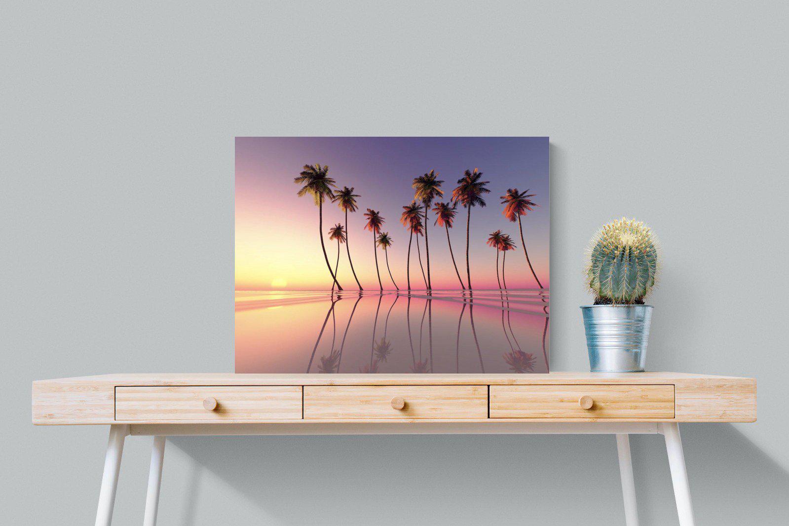 Coconut Palms-Wall_Art-80 x 60cm-Mounted Canvas-No Frame-Pixalot