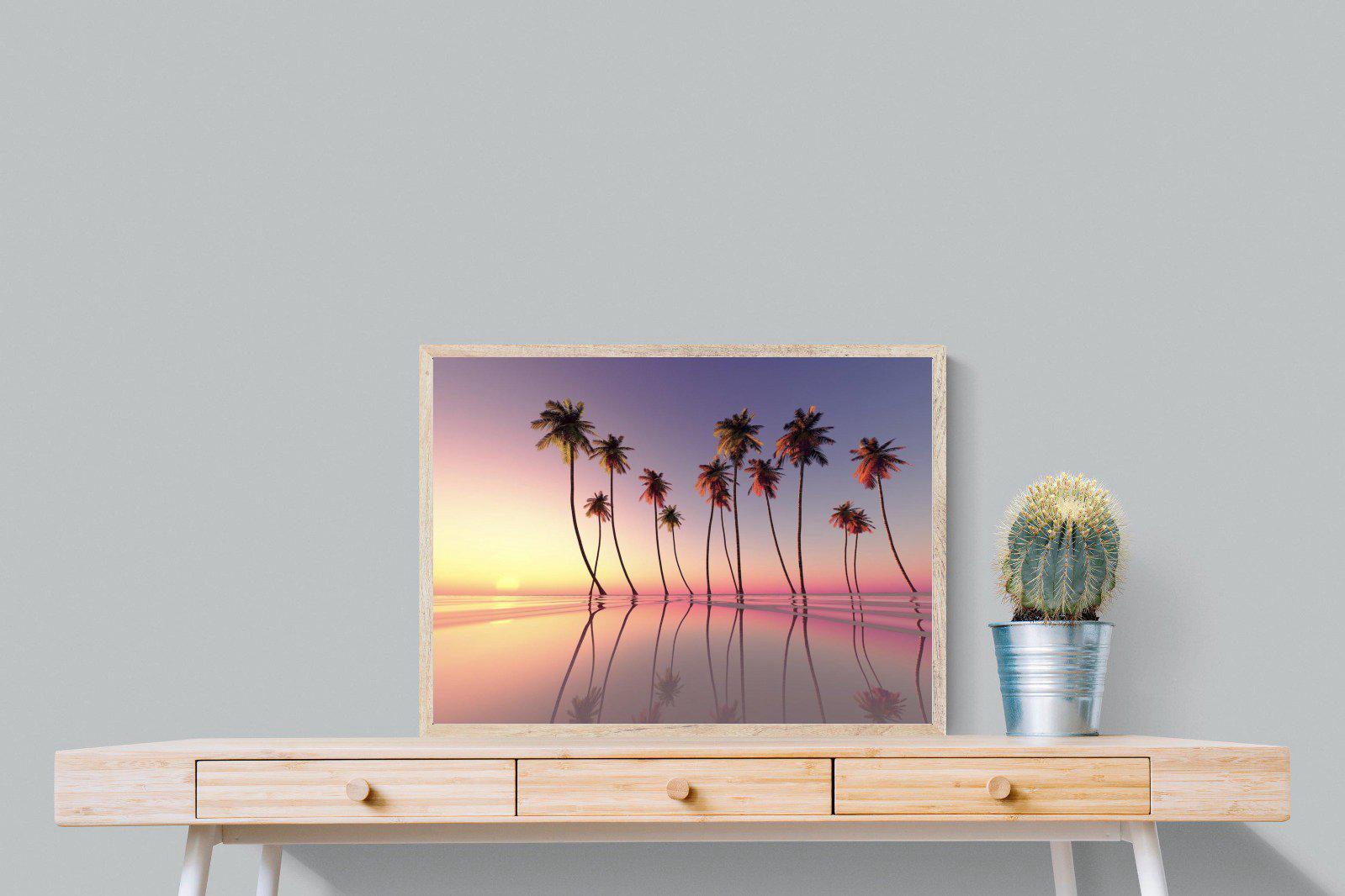 Coconut Palms-Wall_Art-80 x 60cm-Mounted Canvas-Wood-Pixalot