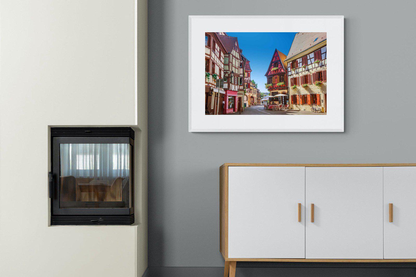 Colmar-Wall_Art-100 x 75cm-Framed Print-White-Pixalot